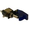 View Item 12V Blue On/Off Toggle Switch With Aircraft Cover & Built In Red Led